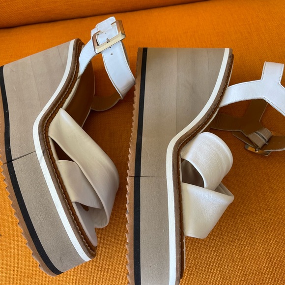 ROBERT CLERGERIE PLATFORM WHITE SANDALS💝HP - Picture 8 of 11